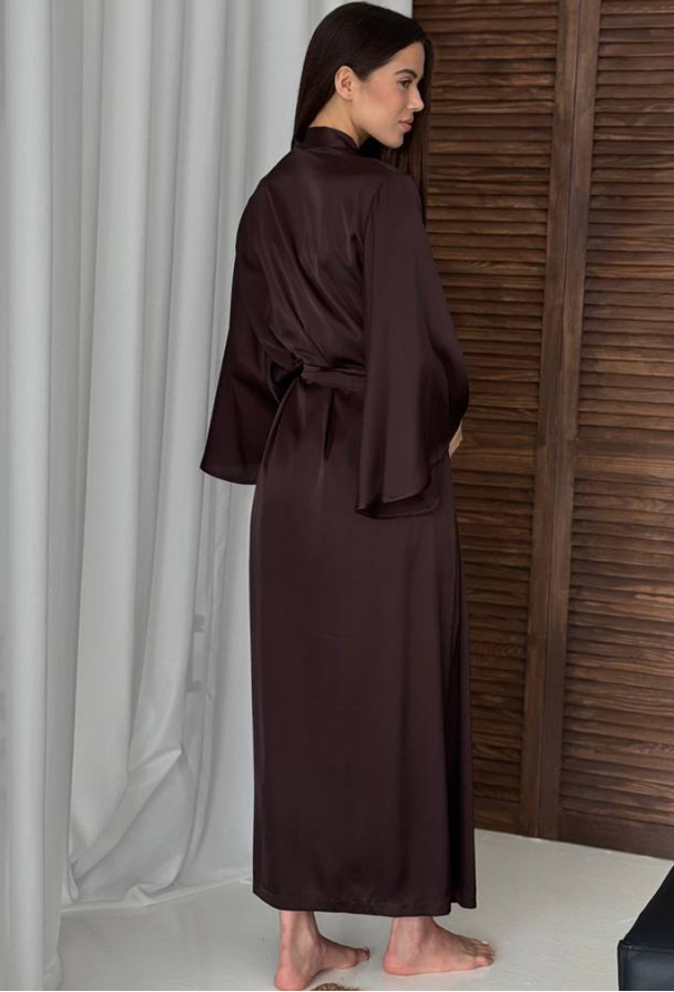 Халат жіночий шовковий V.Velika 257-25BN фото