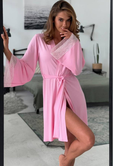 Халат жіночий віскоза Violet delux Х-М-52RZ