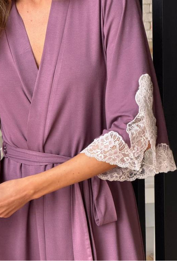 Халат женский вискоза Violet delux Х-М-49GR фото