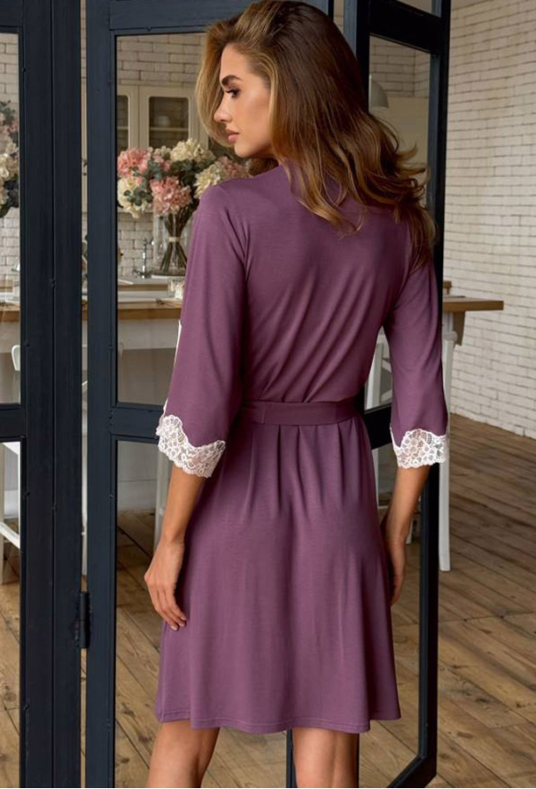 Халат женский вискоза Violet delux Х-М-49GR фото