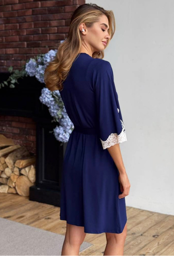 Халат женский вискоза Violet delux Х-М-49SN фото