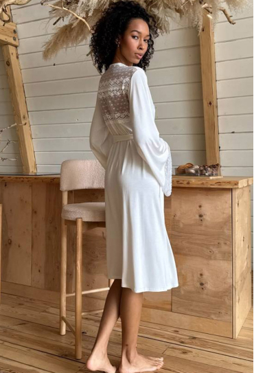 Халат женский вискоза Violet delux Х-М-54AV