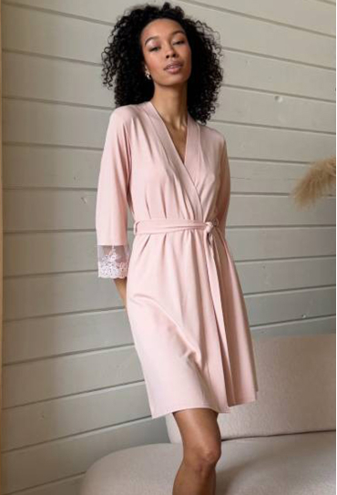 Халат женский вискоза Violet delux Х-М-53P