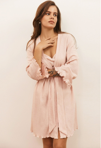 Халат женский трикотажный Sandra Your Touch SN-5031RZ