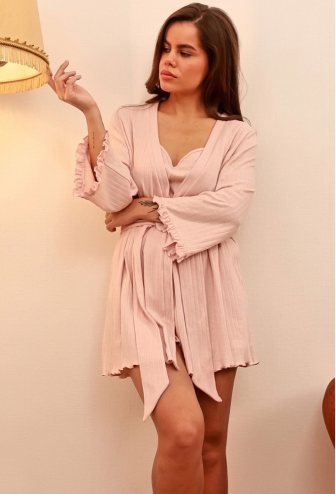 Халат женский трикотажный Sandra Your Touch SN-5036RZ