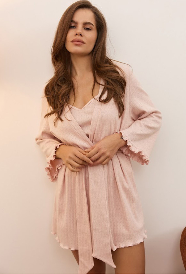 Халат жіночий трикотажний Sandra Your Touch SN-5036RZ фото