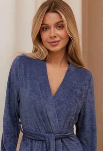 Халат женский велюровый Velour Your Touch VL-6700B