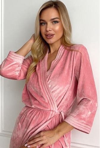 Халат женский велюровый Julia Ulich ХВ2-19