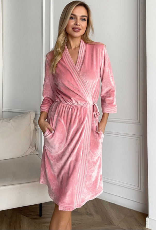 Халат женский велюровый Julia Ulich ХВ2-19 фото