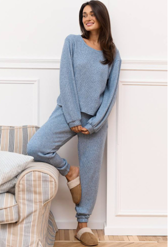 Костюм женский трикотаж рубчик DaLi 14-72BL