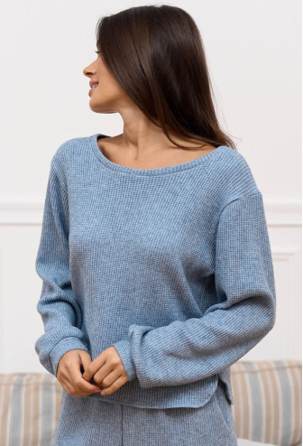 Костюм женский трикотаж рубчик DaLi 14-72BL