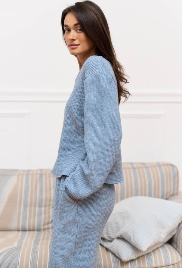 Костюм жіночий трикотаж рубчик DaLi 14-72BL фото