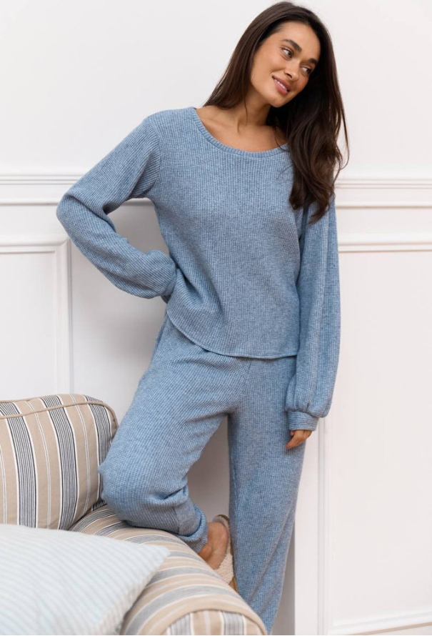 Костюм жіночий трикотаж рубчик DaLi 14-72BL фото