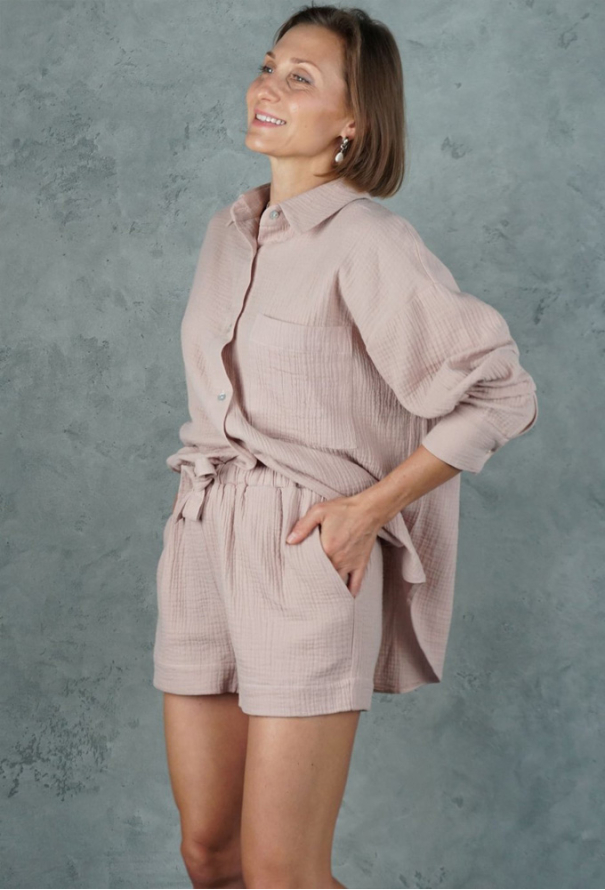 Костюм женский муслин Beige Powder Felena BP-852-752 фото