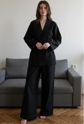 Костюм женский лен Black Forly LN0071-16-60