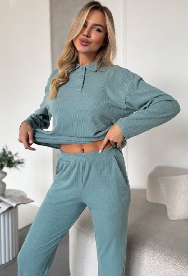 Костюм женский хлопок рубчик Julia Ulich 2030-97 Костюм женский хлопок рубчик Julia Ulich 2030-97 фото