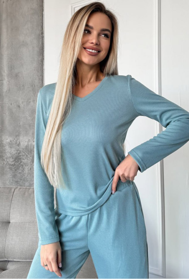 Костюм жіночий бавовна рубчик Julia Ulich 2031 фото