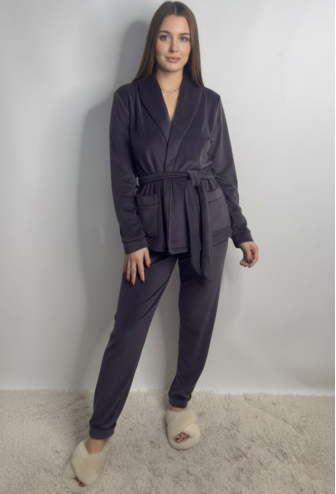 Костюм женский велюровый V.Velika 065-21FBK