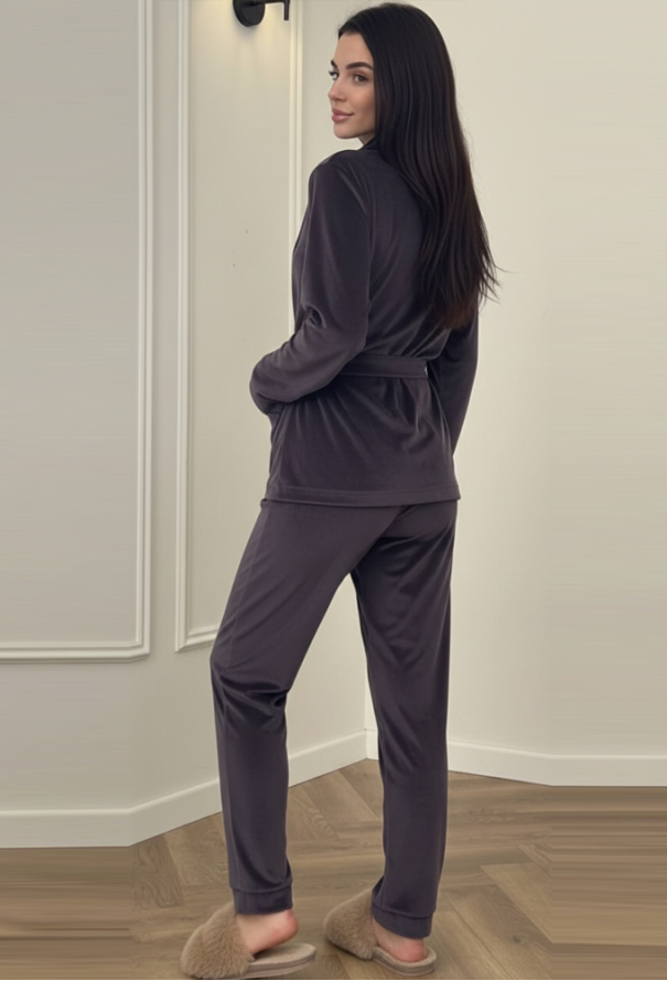 Костюм женский велюровый V.Velika 065-21FBK фото