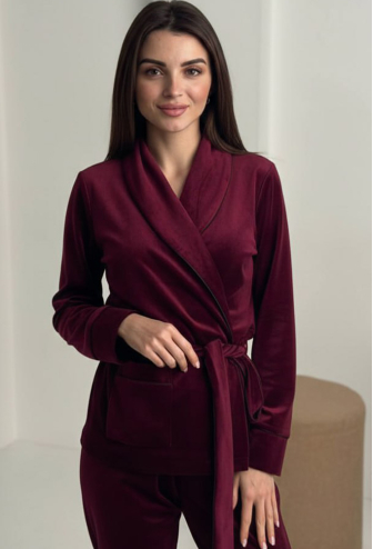 Костюм женский велюровый V.Velika 065-21BDBK