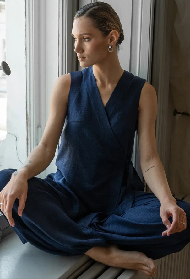 Костюм женский лен Denim Forly LN0093-13-70 фото