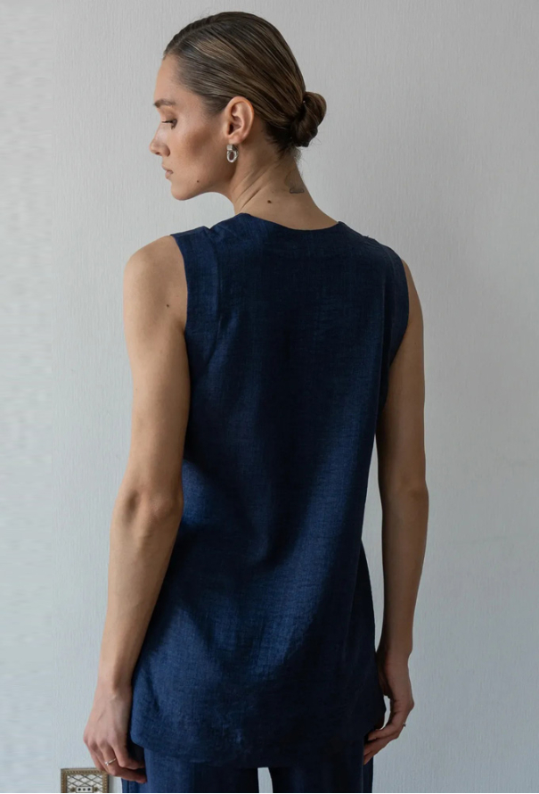 Костюм женский лен Denim Forly LN0093-13-70 фото