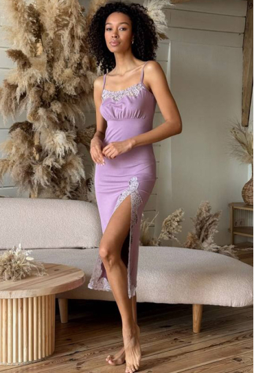 Ночнушка женская вискоза Violet delux НС-М-112SR