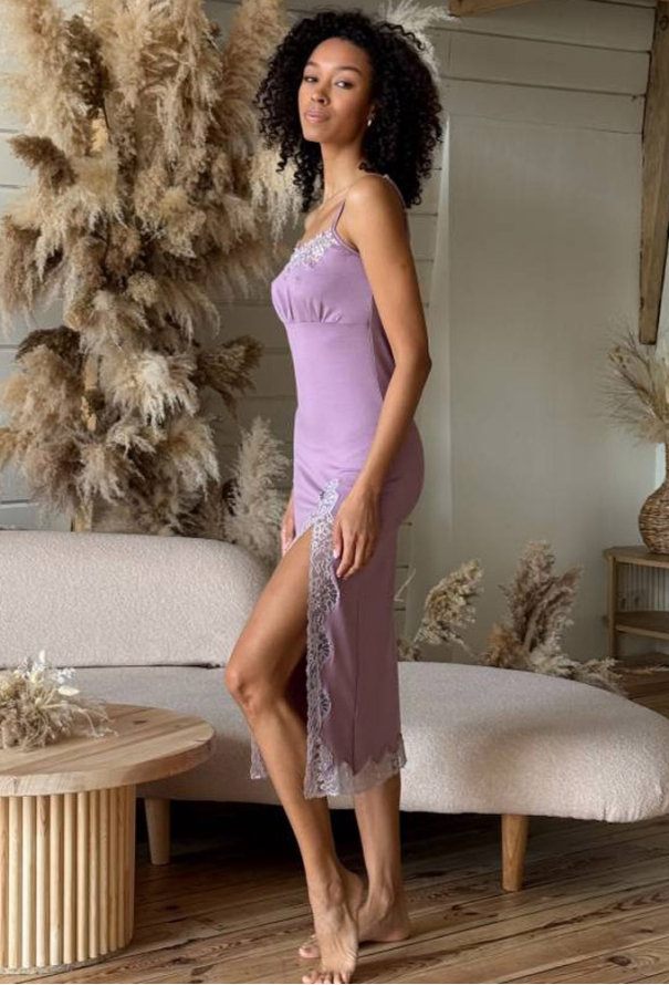 Ночнушка женская вискоза Violet delux НС-М-112SR фото