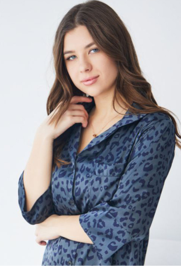 Нічна сорочка шовкова Tomiko 218LG фото