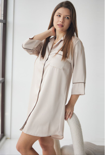 Ночная рубашка шелковая Tomiko 218MK