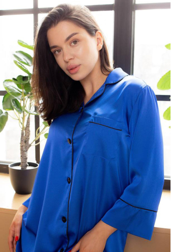 Нічна сорочка шовкова V.Velika 050-21EL