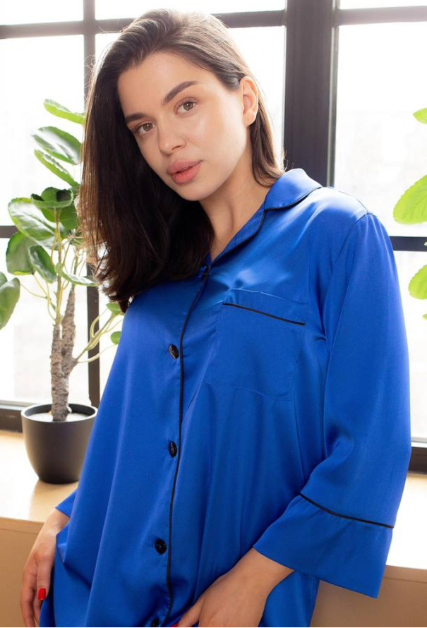 Ночная рубашка шелковая V.Velika 050-21EL фото