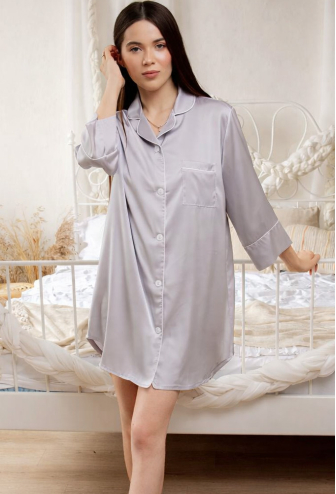 Нічна сорочка шовкова V.Velika 050-21SW