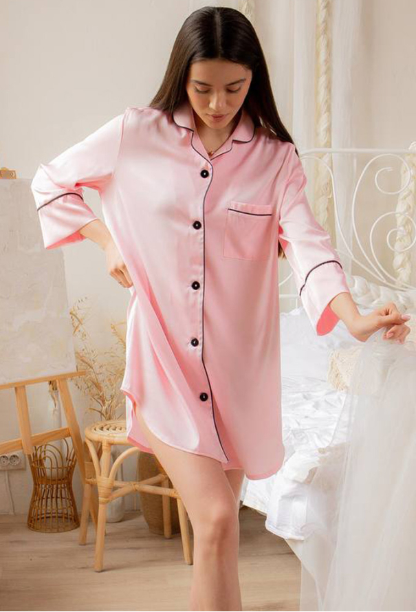 Ночная рубашка шелковая V.Velika 050-21ZF фото