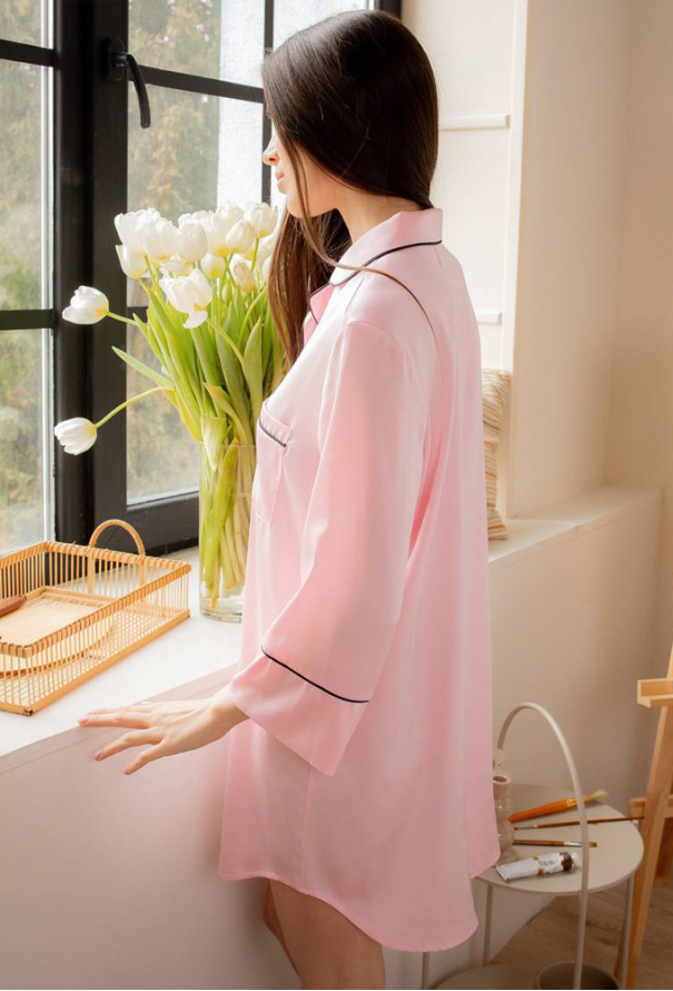 Ночная рубашка шелковая V.Velika 050-21ZF фото