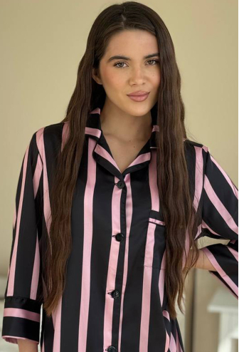 Нічна сорочка шовкова V.Velika 058-21CR