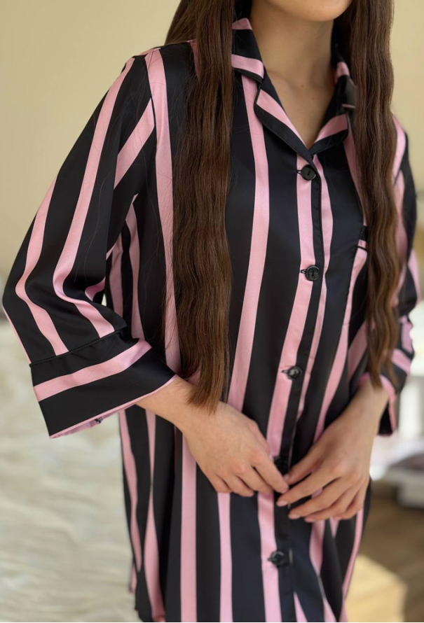 Нічна сорочка шовкова V.Velika 058-21CR фото