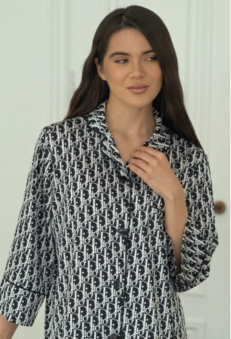 Нічна сорочка шовкова V.Velika 058-21DR