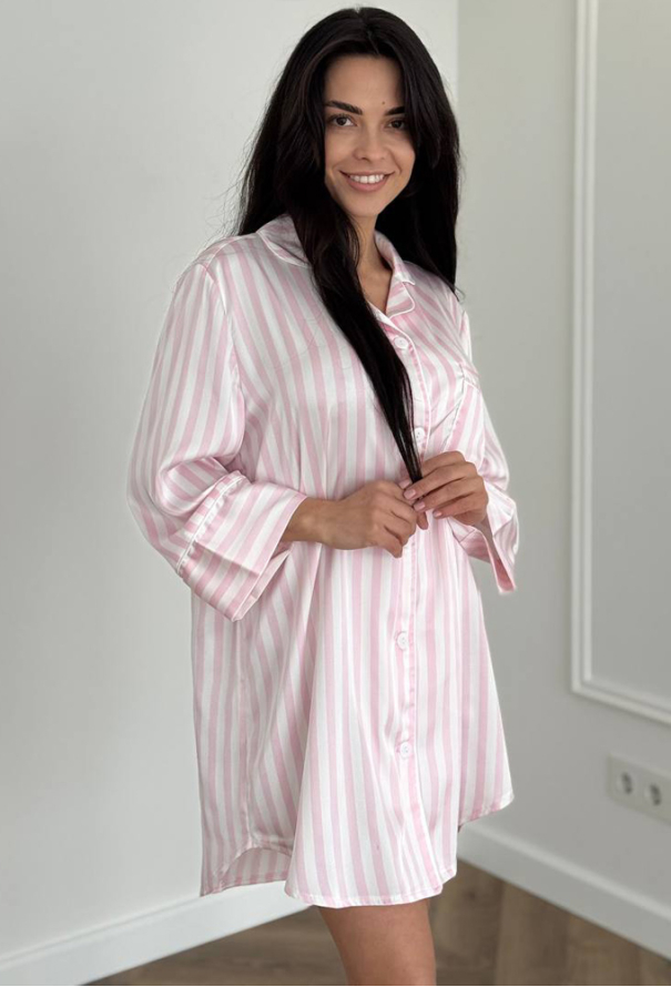 Нічна сорочка шовкова V.Velika 058-21RW фото