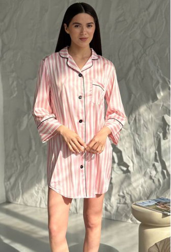 Нічна сорочка шовкова V.Velika 058-21RH