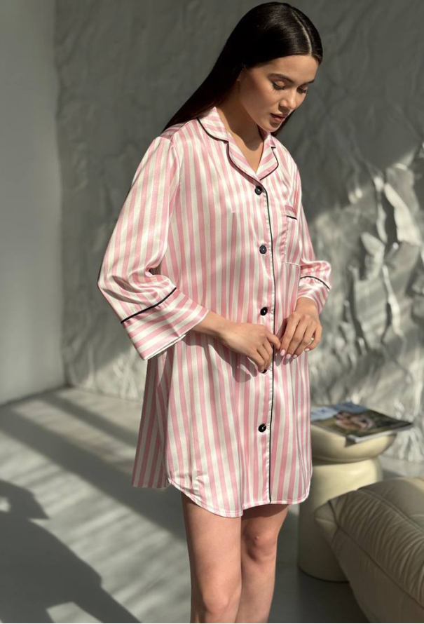 Нічна сорочка шовкова V.Velika 058-21RH фото