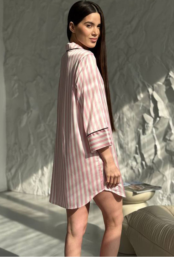 Нічна сорочка шовкова V.Velika 058-21RH фото