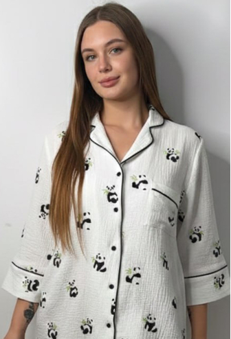 Нічна сорочка муслінова V.Velika 165-24PN