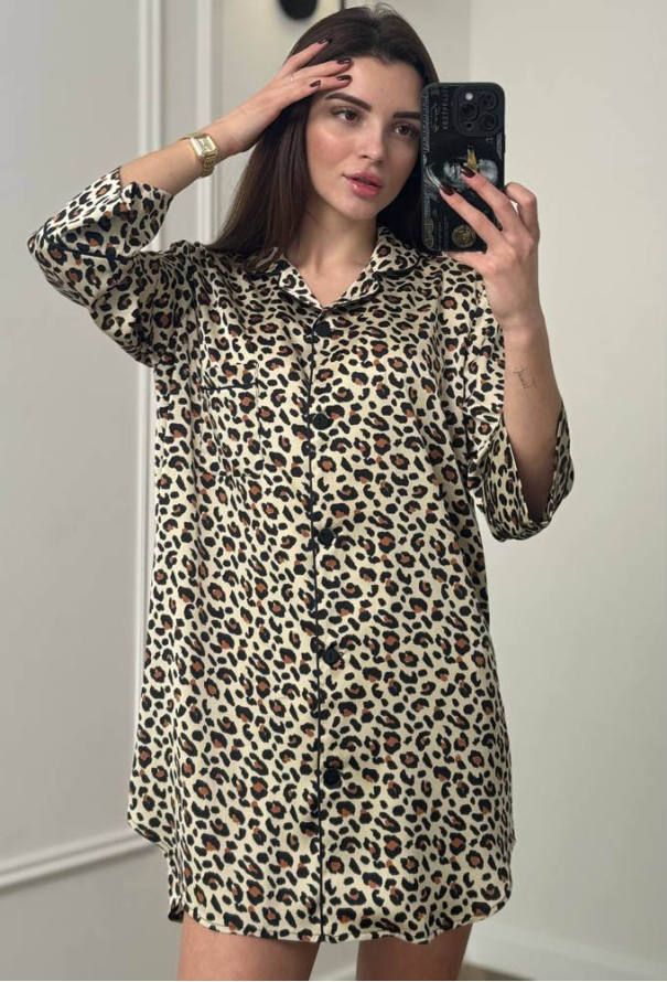 Нічна сорочка шовкова V.Velika 161-24-5 фото