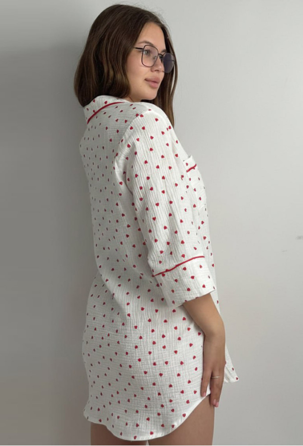 Нічна сорочка муслінова V.Velika 165-24CSCK фото