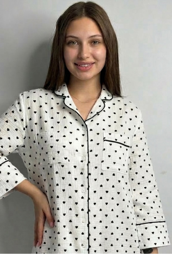 Ночная рубашка муслиновая V.Velika 165-24CS фото