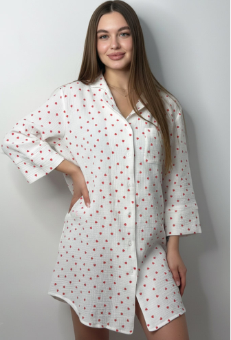 Ночная рубашка муслиновая V.Velika 165-24KS