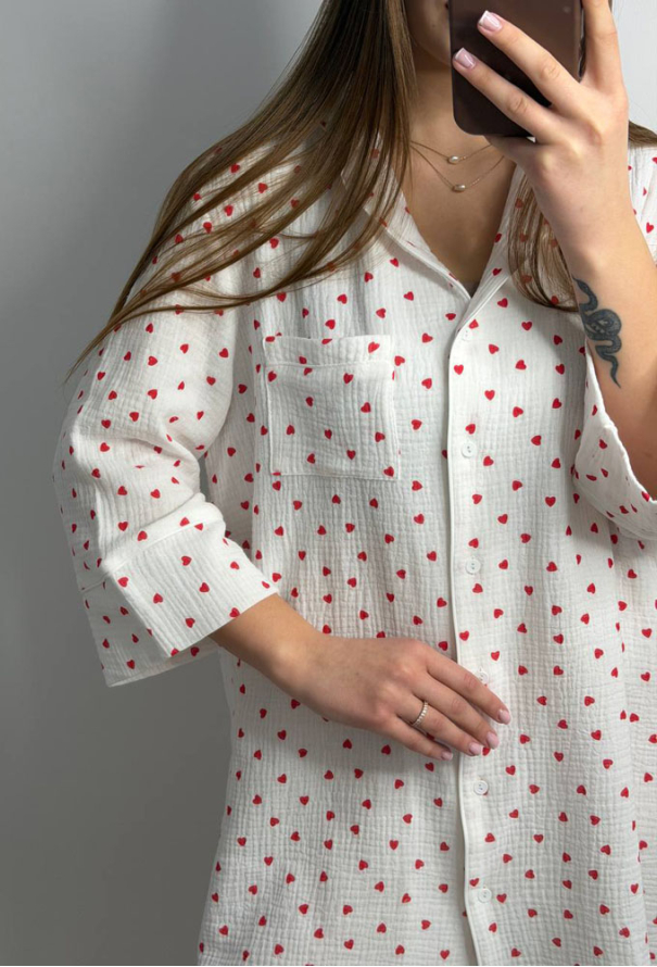 Ночная рубашка муслиновая V.Velika 165-24KS фото