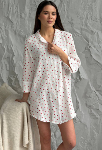 Нічна сорочка муслінова V.Velika  165-24KS