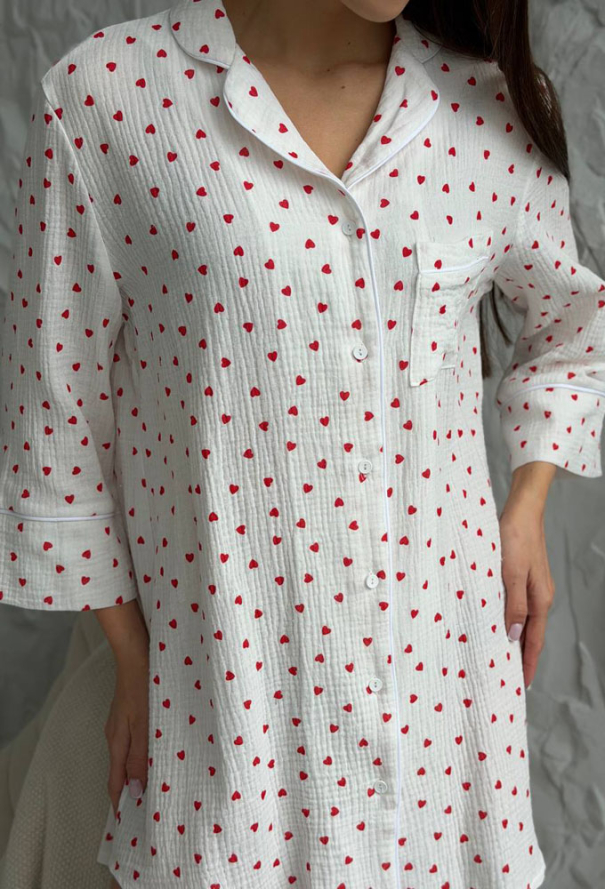 Нічна сорочка муслінова V.Velika  165-24KS фото